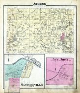 Athens, Mastersville, New Town, Harrison County 1875 Caldwell